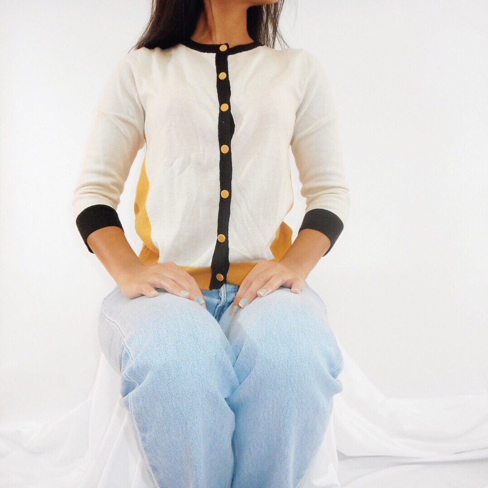 Club Monaco Color-block Cardigan